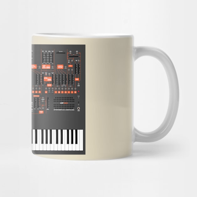 ARP 2600 - Orange/Grey - With Keyboard by RetroFitted